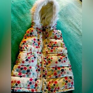 GYMBOREE SZ 7-8 quilted vest with micro fleece inside.  So cute!!